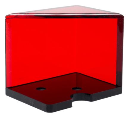 Discard Holder: Red Lucite with Black Base, 4-Deck main image